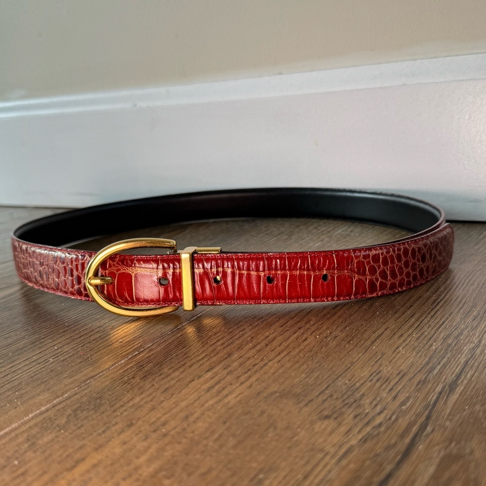 SOLD! RALPH LAUREN reversible leather belt
